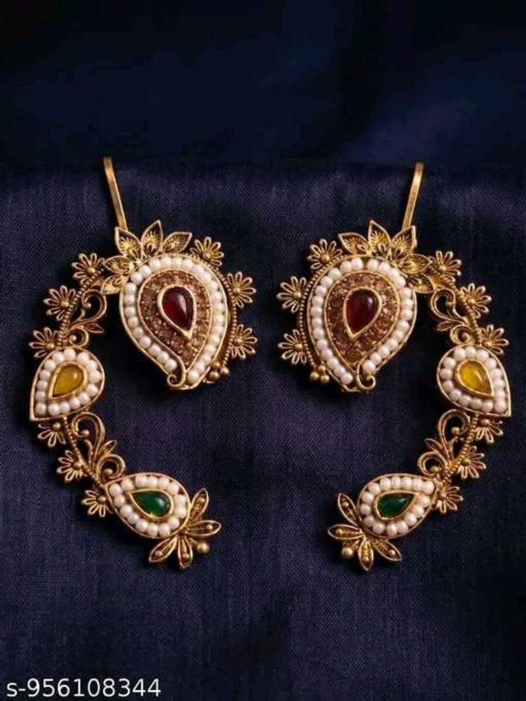 Designer Ethnic Earrings with Pearls
