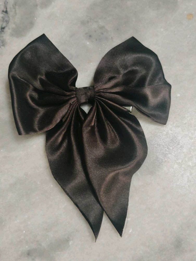 bow hair clip pintresty black