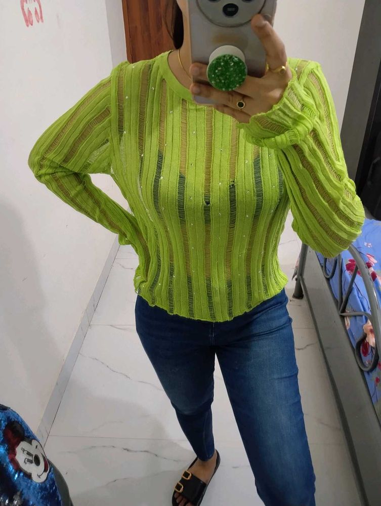 Partywear Mesh Top