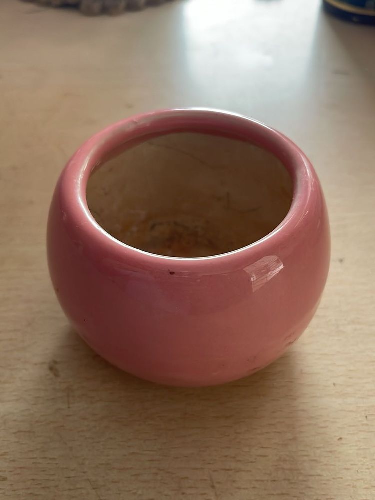 Cute Pink Ceramic Pot