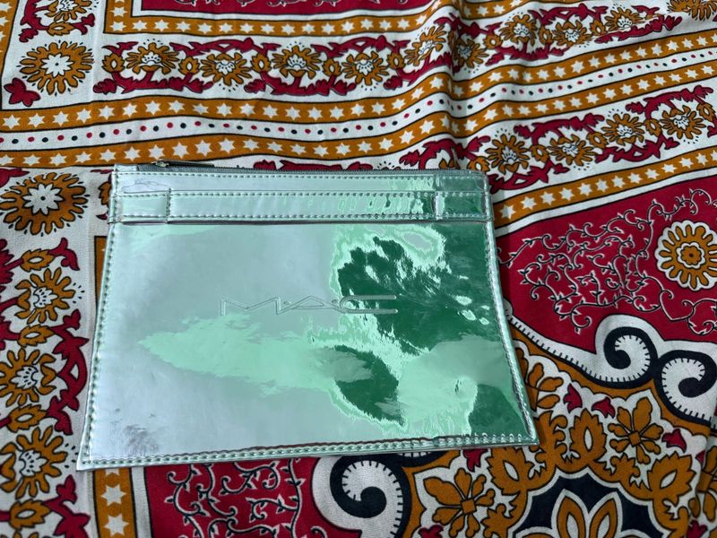 MAC silver pouch