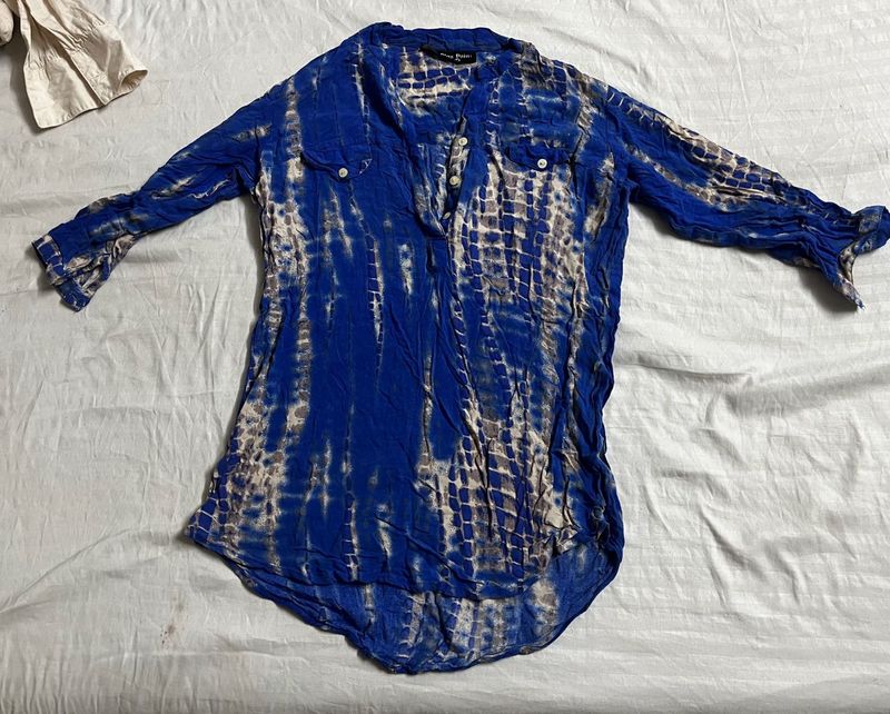 Blue Tie Dye Shirt