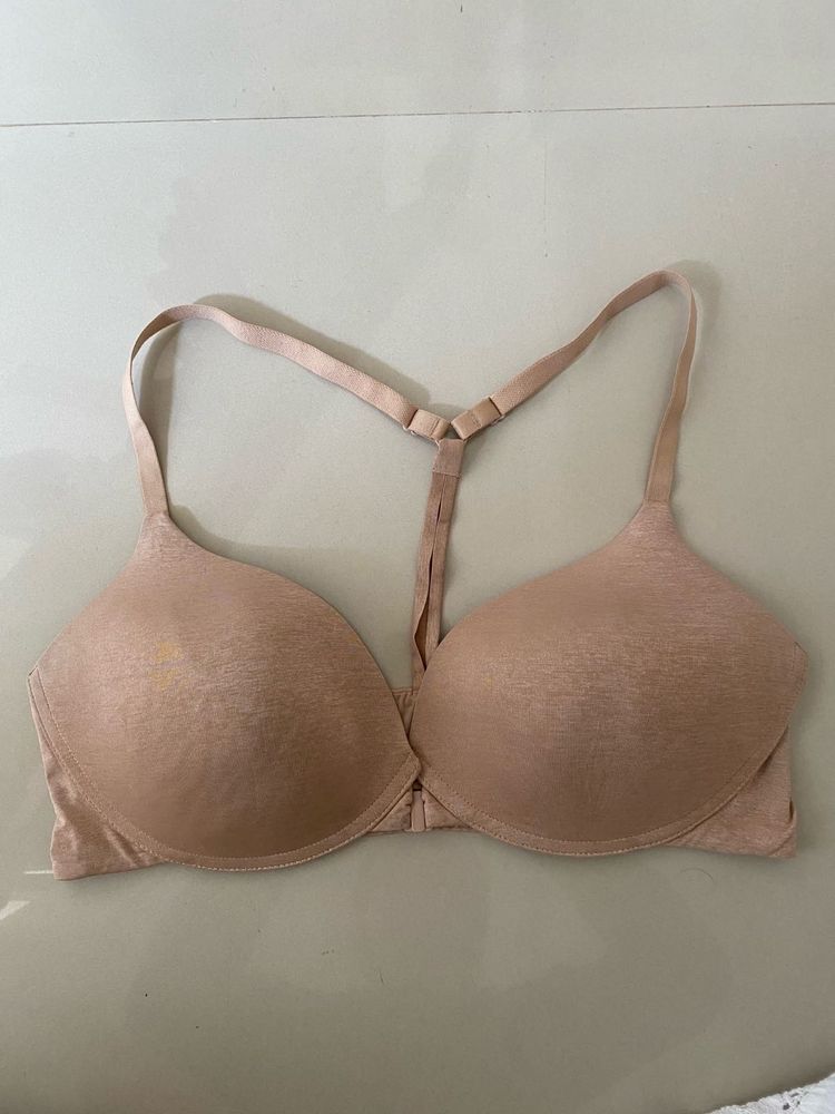 Racerback Push-Up Bra - Beige