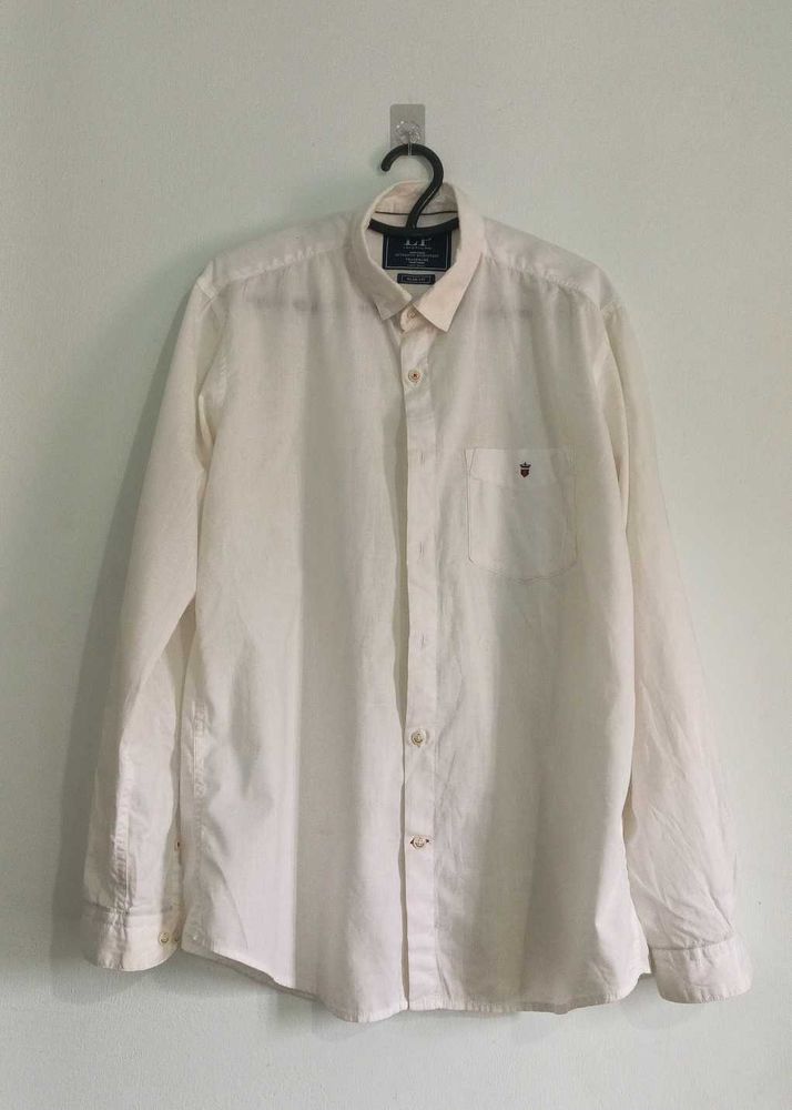 Classic White Button-Down Shirt