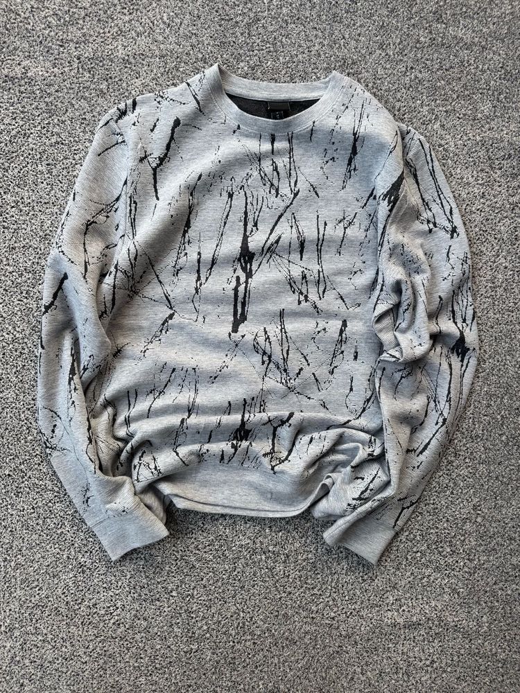 Grey Graphic Print Sweatshirt