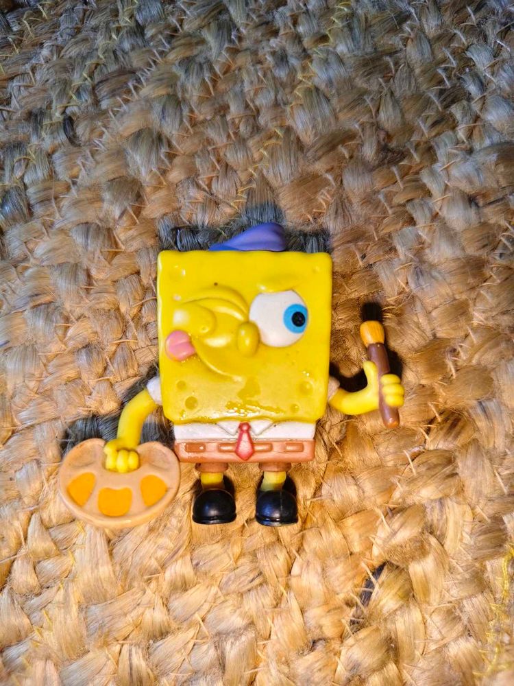 Spongebob Figure with Art Palette