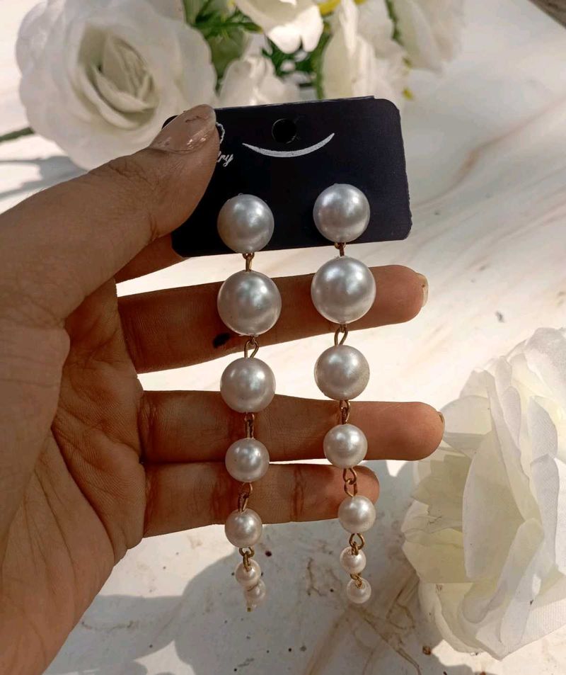 Elegant Pearl Drop Earrings