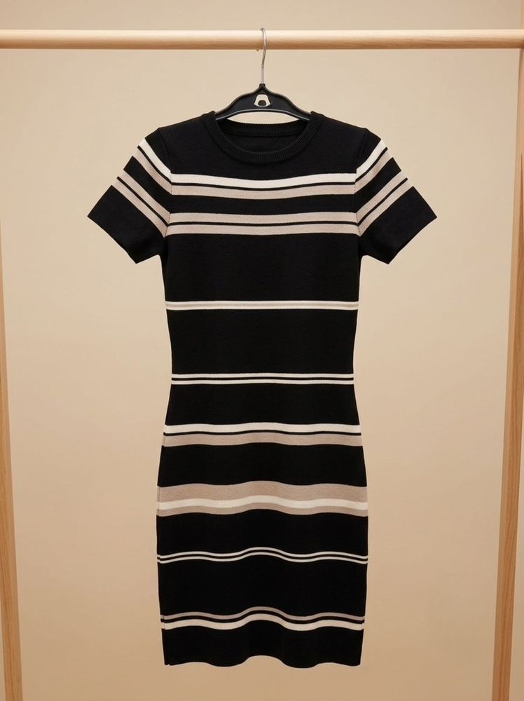 Striped Knit Mini Dress