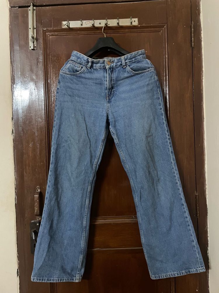 Classic Blue Wide Leg Jeans