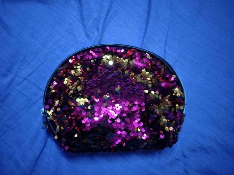 Sequin Makeup Pouch