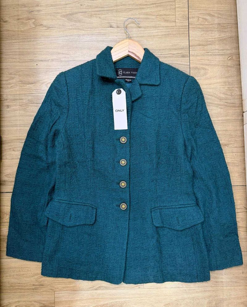 Teal Tweed Blazer - Fix Price No Bargain