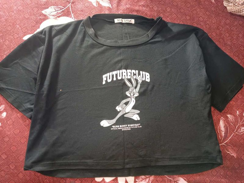 Crop Tshirt with back print