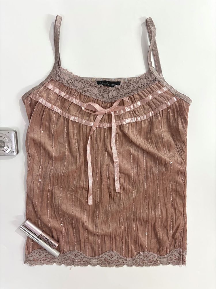 Coquette lace cami top