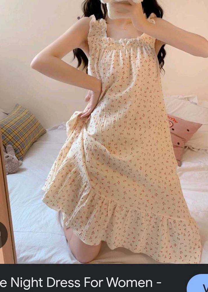 Cute Floral Night Dress