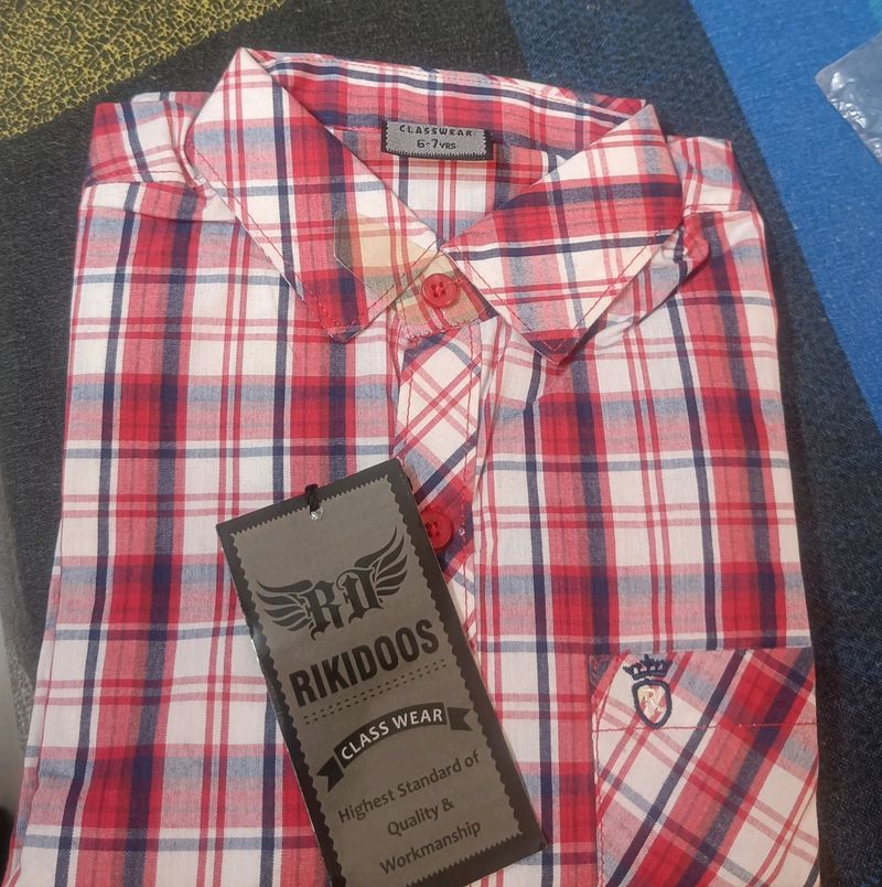 Checked Shirt For Kids