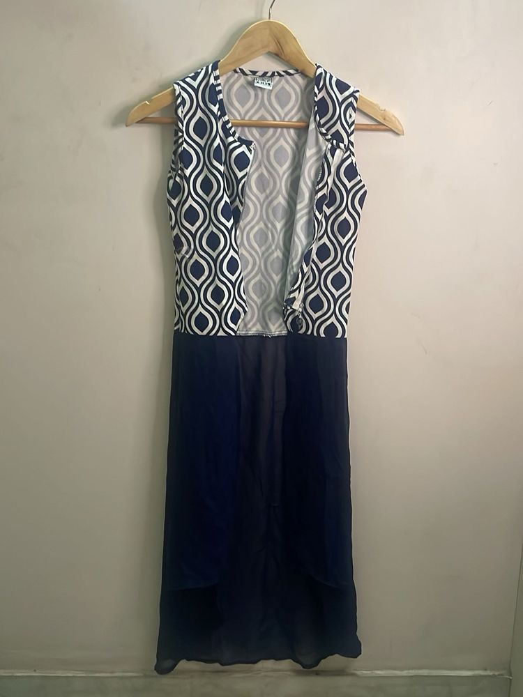 Stylish Geometric Print Sleeveless Dress
