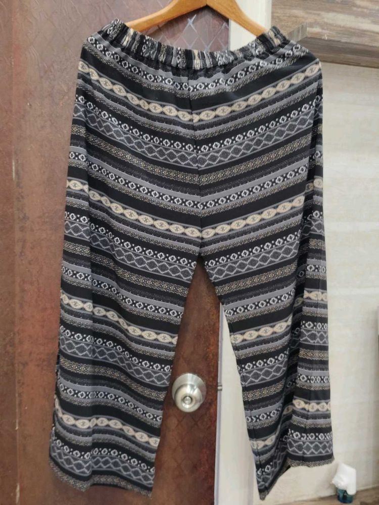 Ethnic Print Palazzo Pants