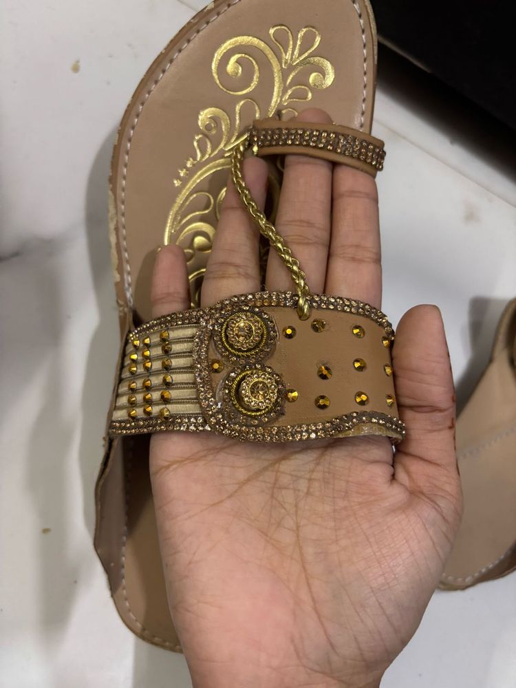 Embellished Flat Sandals