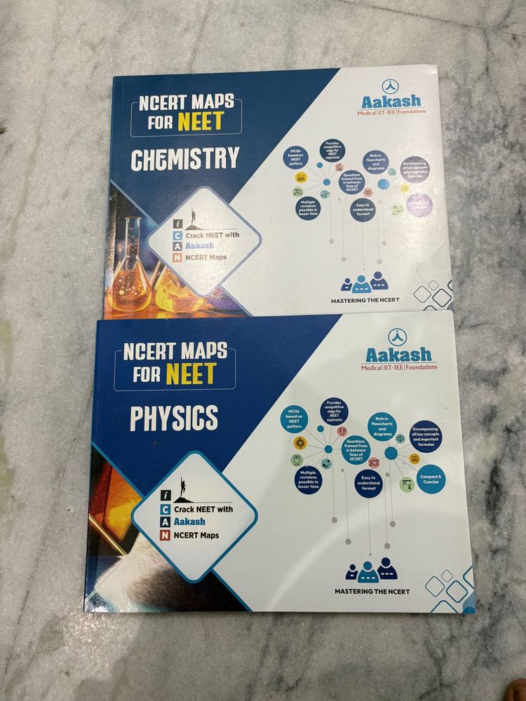 NCERT Maps for NEET Chemistry  Physics Books 11/12