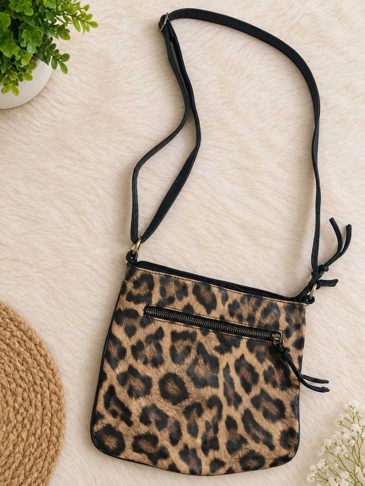 Leopard Print Crossbody Bag