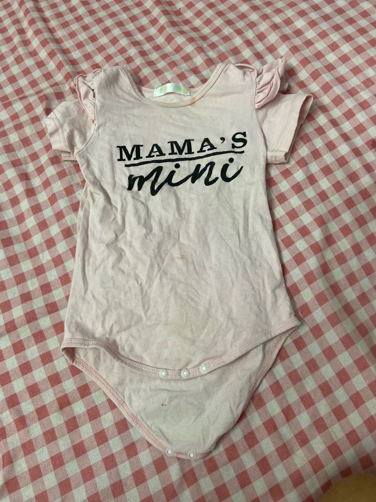 Cute "Mama's Mini" Baby Bodysuit