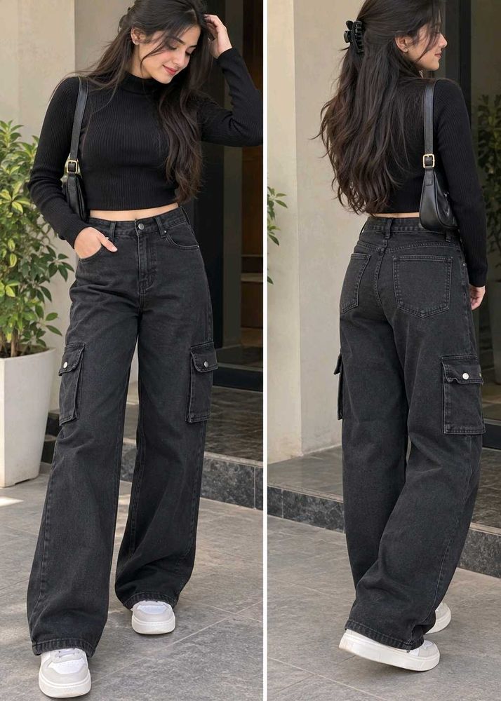 Stylish Women's Cargo Jeans