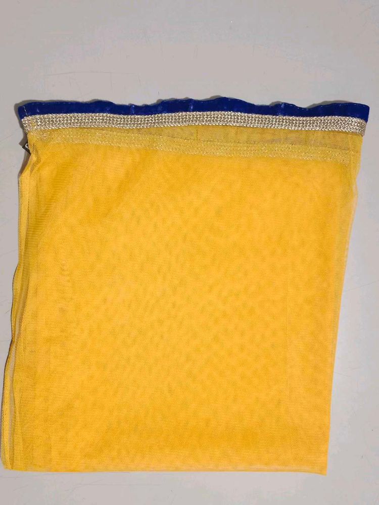 Yellow Net Dupatta