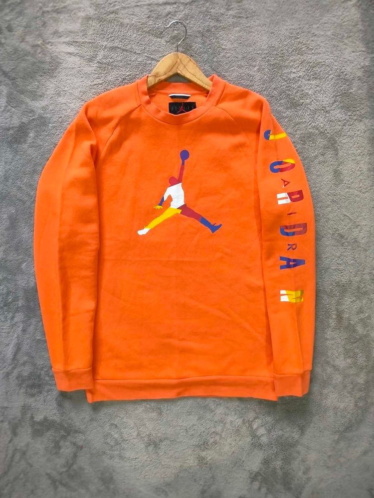 Orange Jordan Crewneck Sweatshirt
