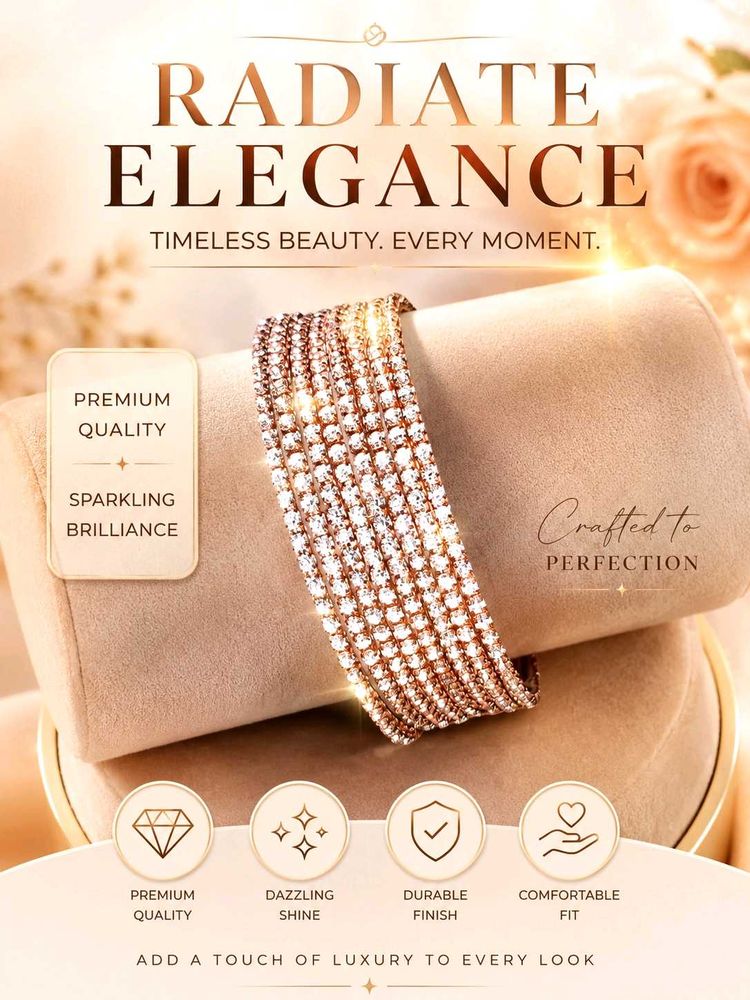 Sparkling Elegance Bangles