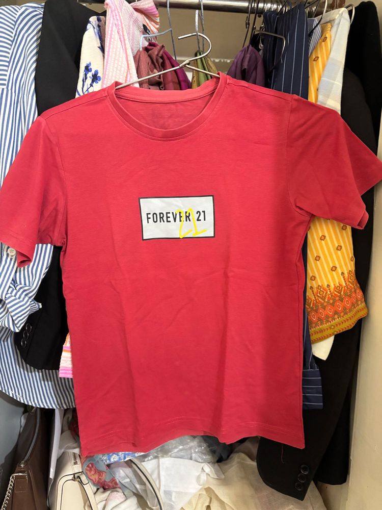 Forever 21 Red Graphic Tee