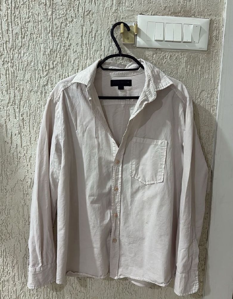 Zara Light Colored Long Sleeve Shirt