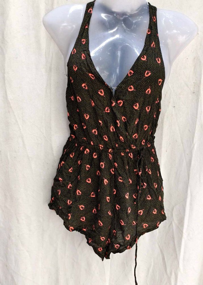Cute Black &amp; Pink Romper