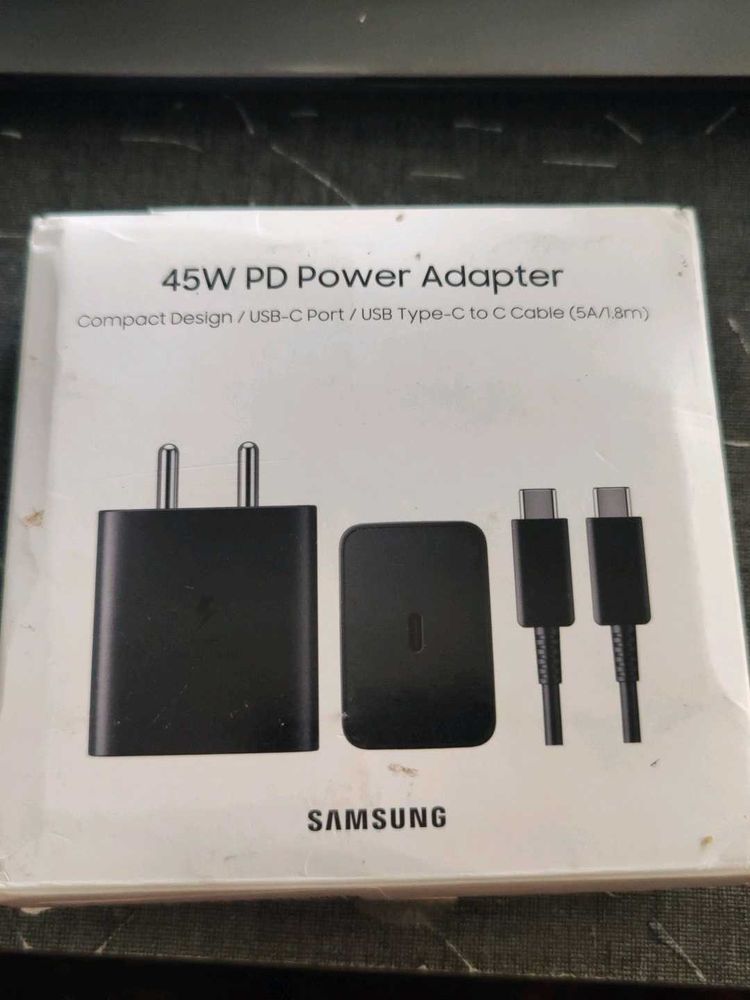 Samsung 45W PD Power Adapter with CTo C cable