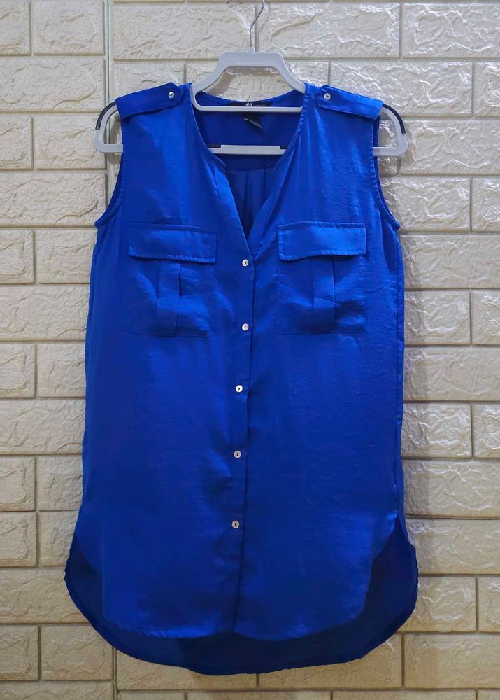 H&amp;M sleeveless blue top