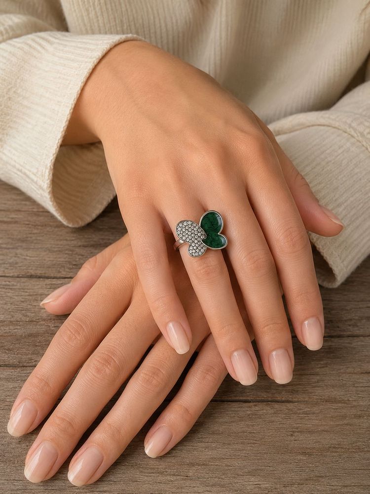 Sparkling Butterfly Ring