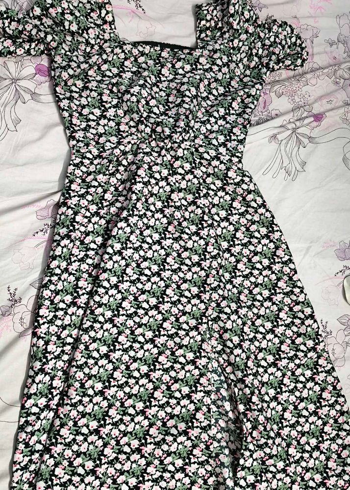 Floral Print Mini Dress