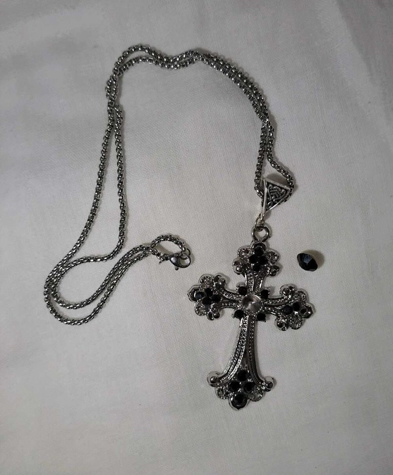 Gothic Cross Pendant Necklace