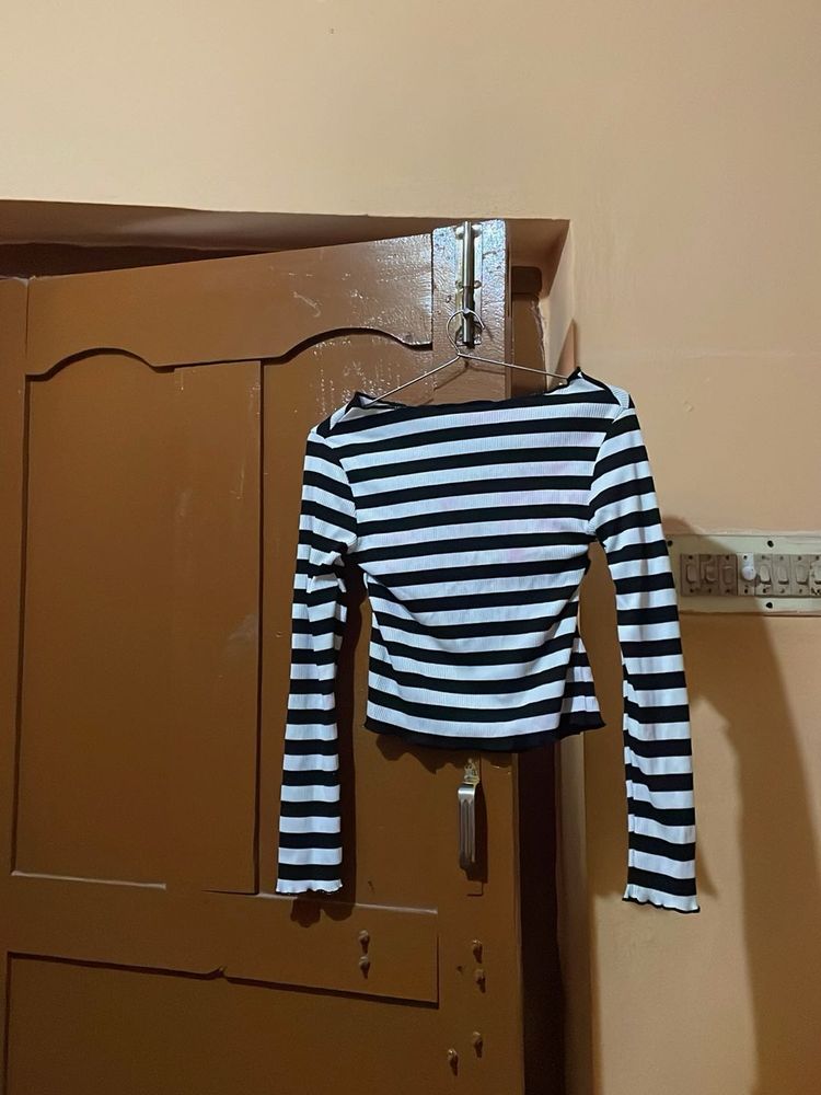 Striped Long Sleeve Top