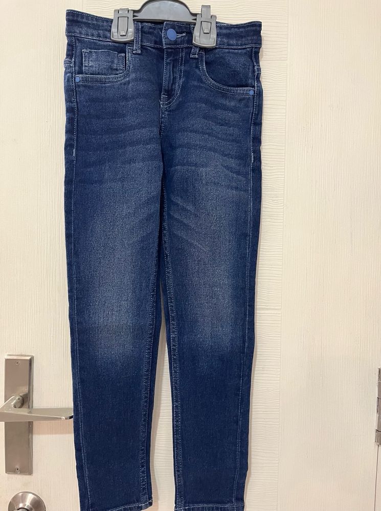 M&amp;H Light Washed Denim For 8-9yrs Skinny Fit