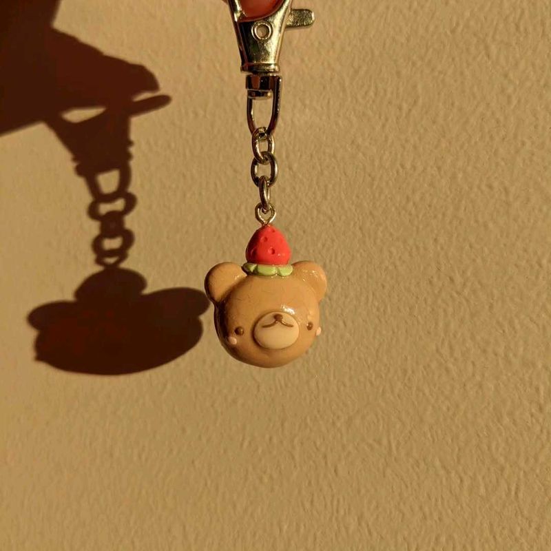 Strawberry Bear Keychains 🍓🐻