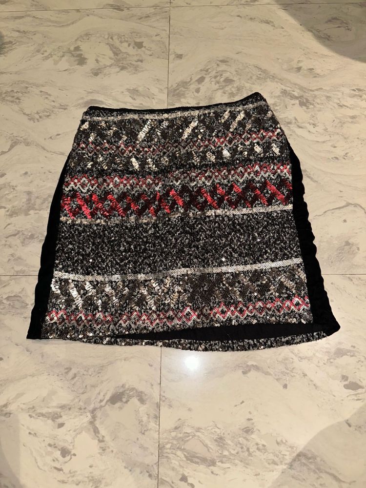 Sparkly Sequin Mini Skirt