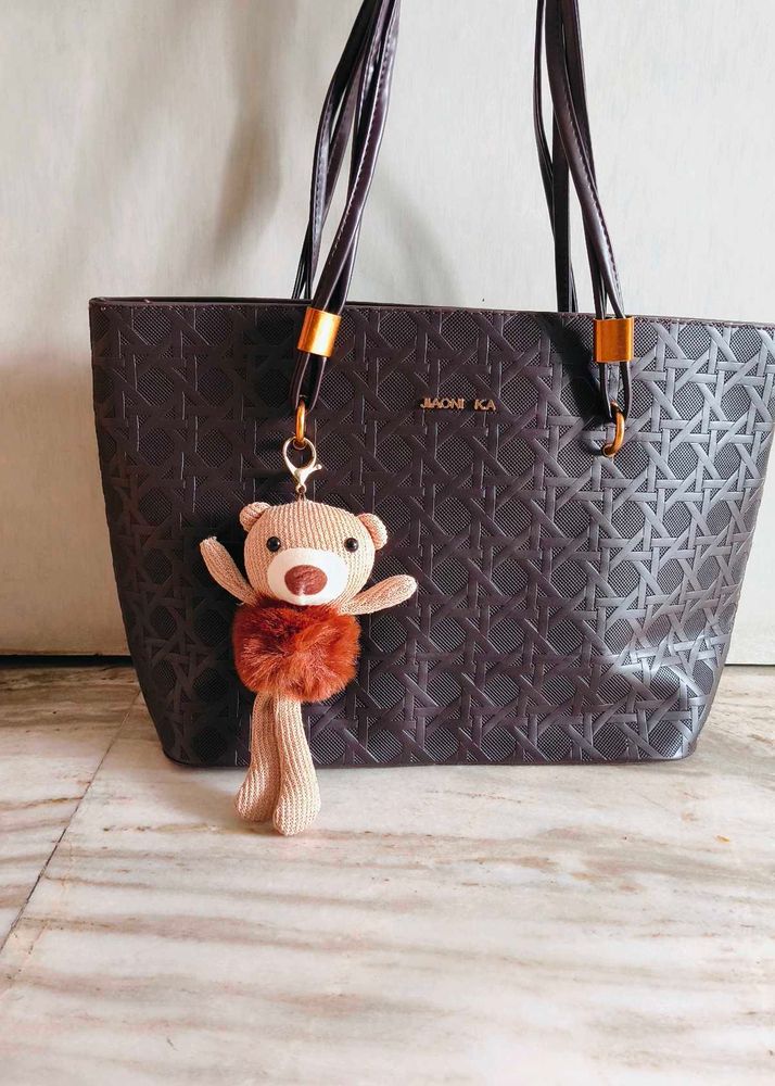 🆕korean Tote Bag with Bear Charm