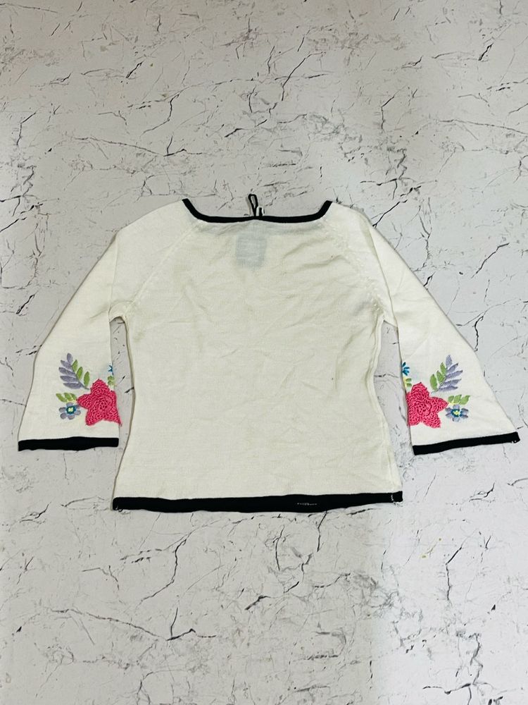Floral Embroidered Top