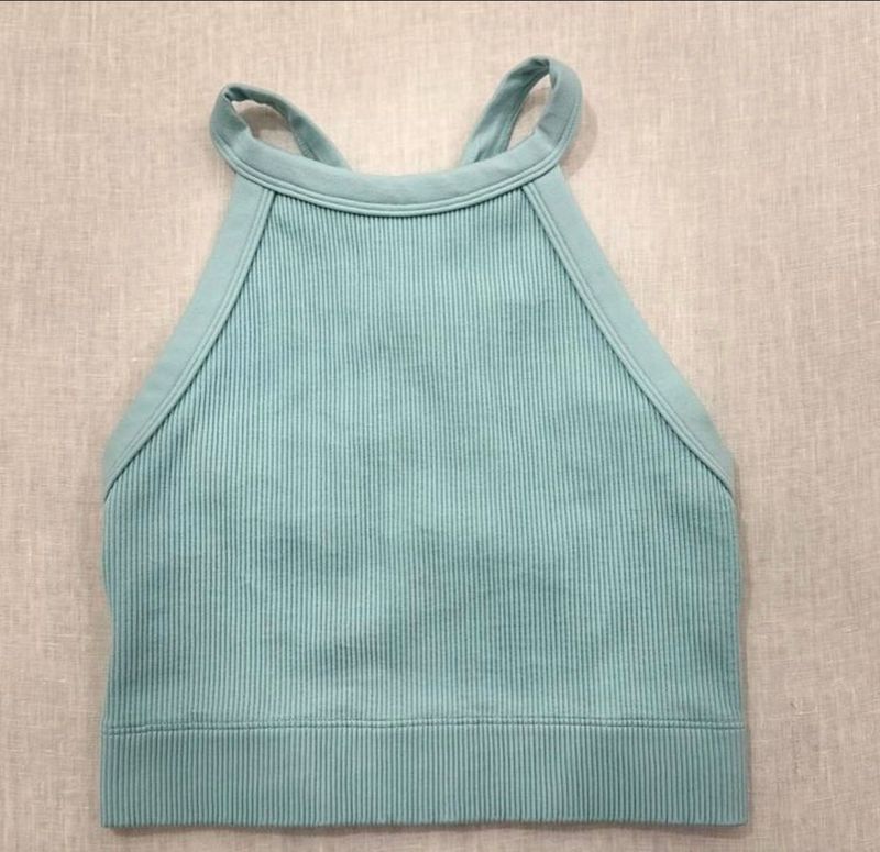 Cute Halter Blue Top