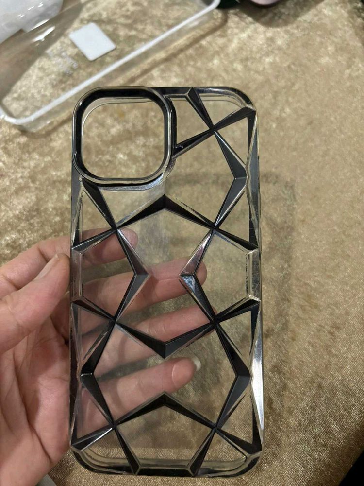Geometric Clear Phone Case