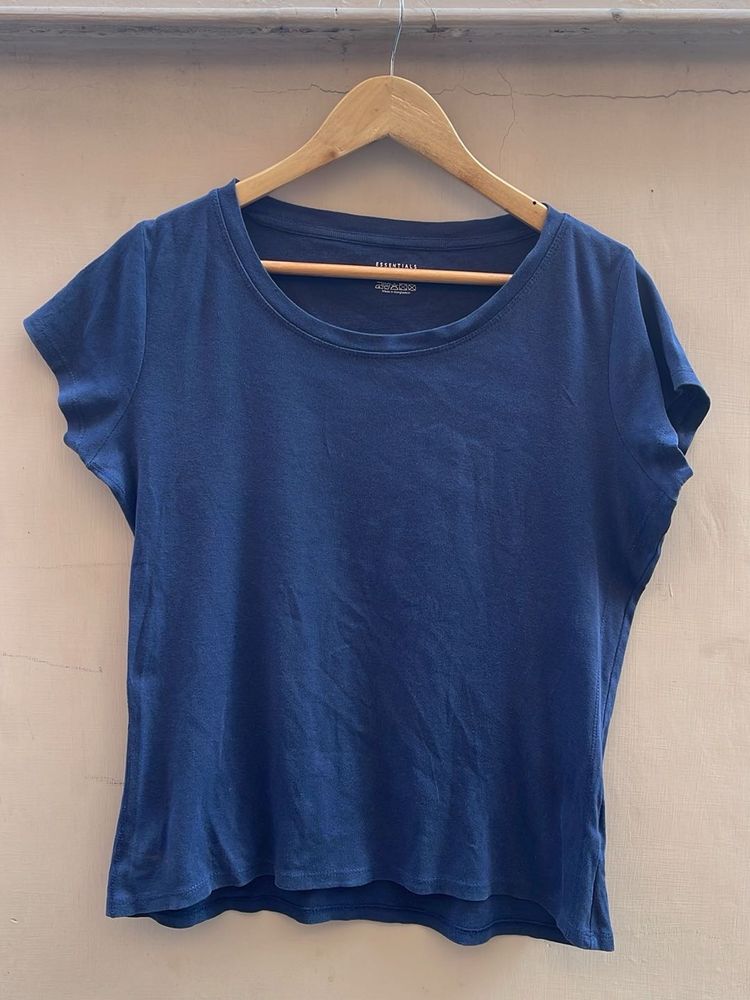 Classic Blue Crew Neck Tee