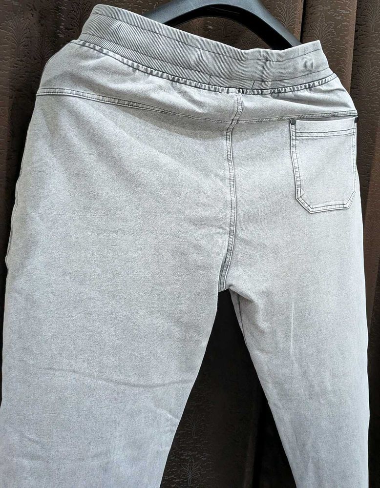 Men's Grey Jogger Jeans