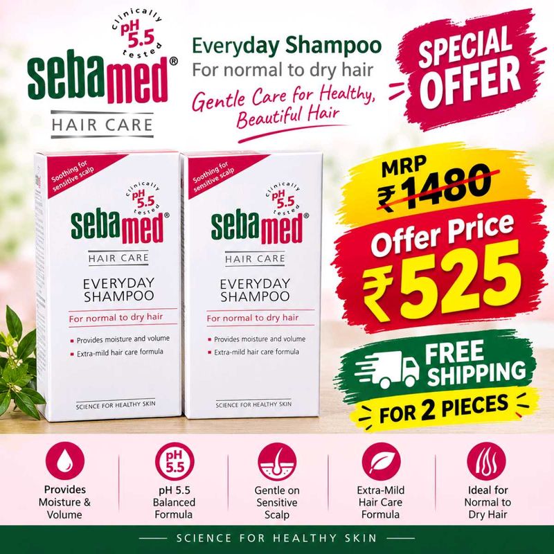 Sebamed Everyday Shampoo - 2 Bottles