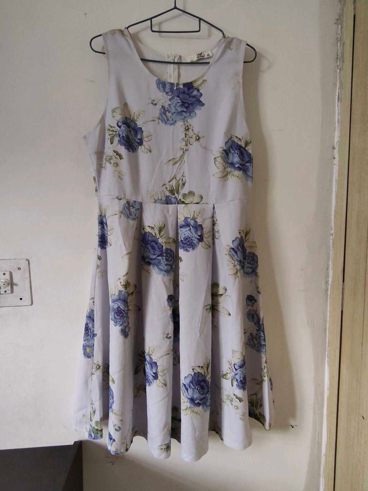 Floral Print Sleeveless Dress