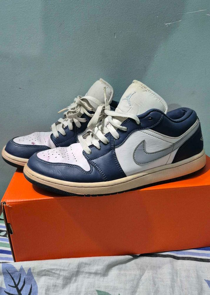 Air Jordan 1 Low Navy/Wolfgrey ORIGINAL